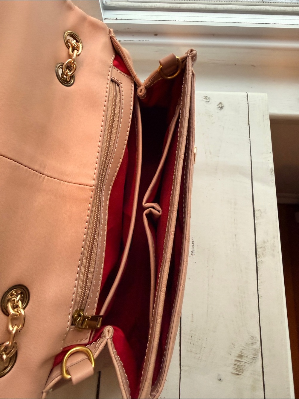 Sharif | Lion’s Gate Pink Leather Shoulder/Crossbody Bag - Picture 7 of 15